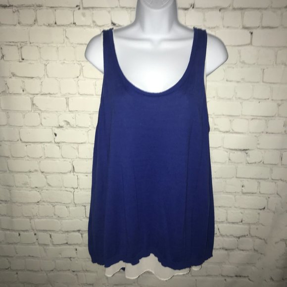 torrid Tops - 3/$20***TORRID*BLUE & WHITE LAYERED TANK TOP/TUNIC